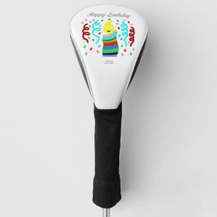 Birthday Candle Greetings Golf Club Cover
