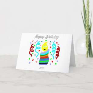 Birthday Candle Greetings Standard Greeting Card