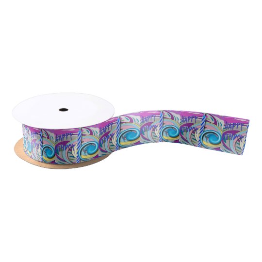 Birthday candle satin ribbon