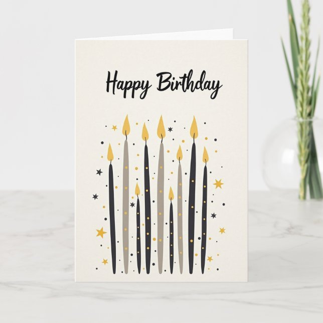 Birthday Candles Card (Front)