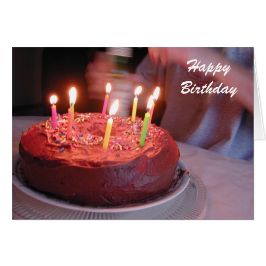 birthday candles card