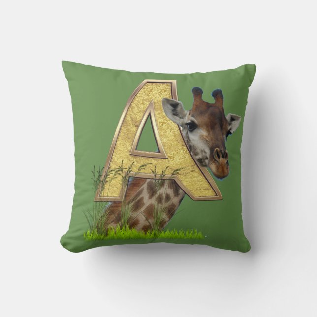 Birthday-Capital Monogram -letter A Cushion (Front)