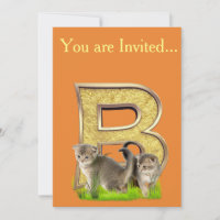Birthday-Capital Monogram -letter B