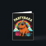 Birthday Capybara Tee For Kids Fun Partybara Capyb Card<br><div class="desc">Birthday Capybara Tee For Kids Fun Partybara Capybara Party</div>