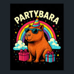 Birthday Capybara Tee For Kids Fun Partybara Capyb Poster<br><div class="desc">Birthday Capybara Tee For Kids Fun Partybara Capybara Party</div>
