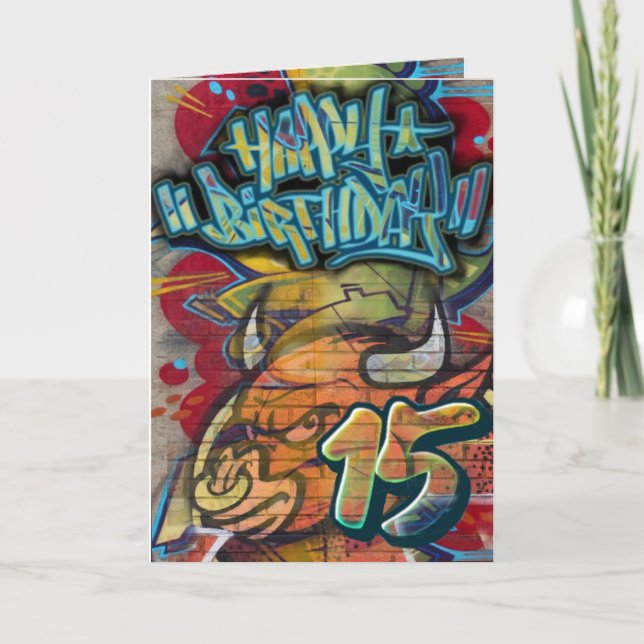 Birthday card 15th (Front)