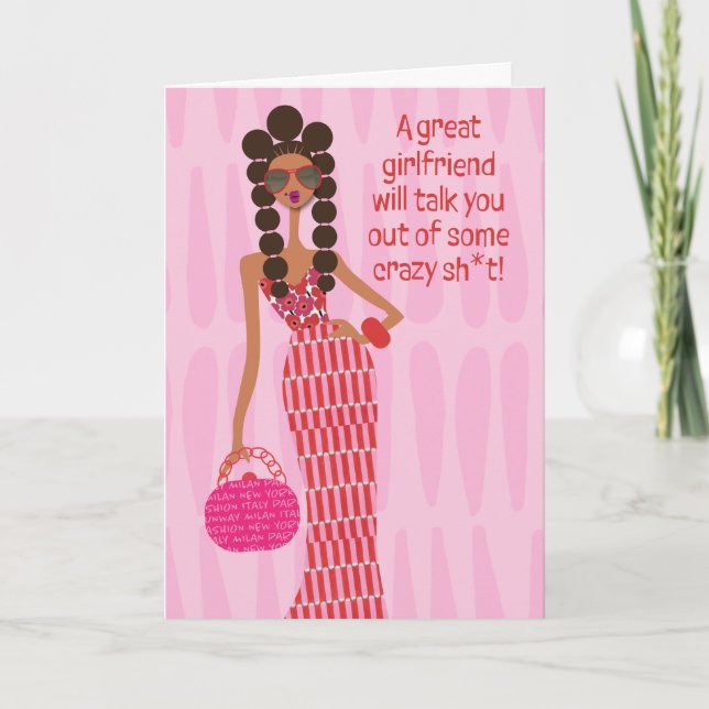 Birthday Card - A great girlfriend (Front)