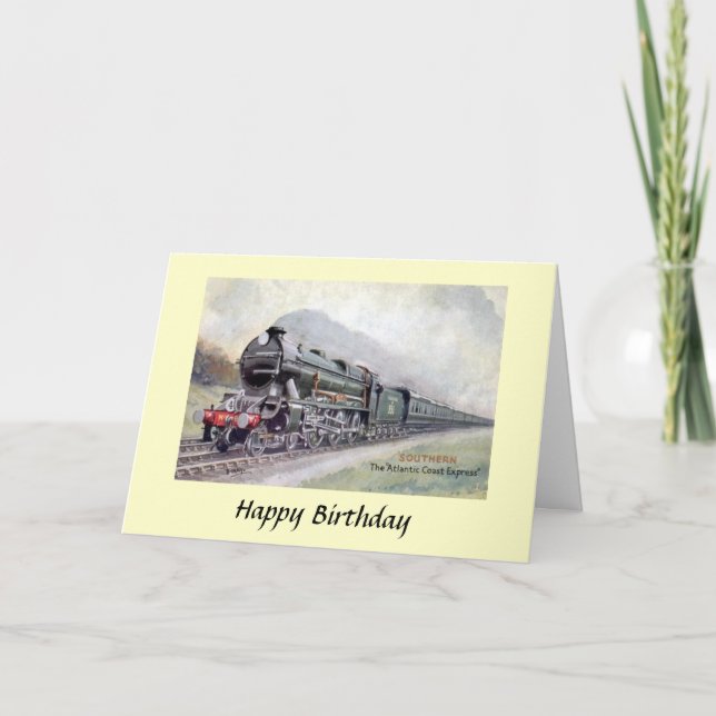 Birthday Card - Atlantic Coast Express (Front)