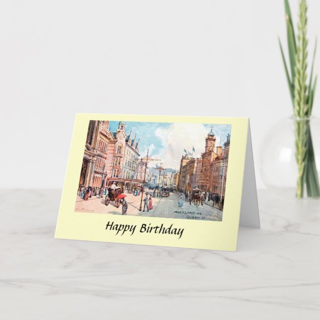 Birthday Card - Auckland, New Zealand (Front)