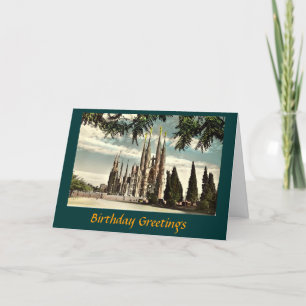 Birthday Card, Barcelona, Sagrada Familia Card