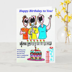 BIRTHDAY CARD - BIRTHDAY SINGERS