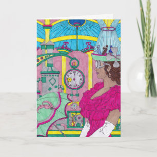 Birthday Card - Bright Steampunk