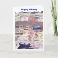 Birthday Card Brixham Harbour
