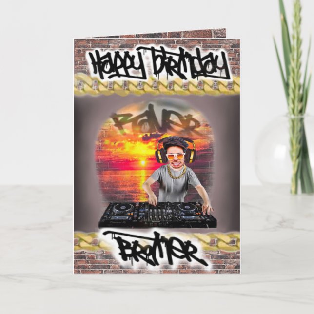 Birthday card brother (Front)