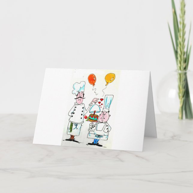 BIRTHDAY CARD - CAKE FROM IRON CHEFS (Front)