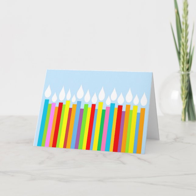 Birthday Card - Candles (Front)