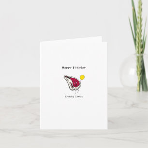Birthday Card, cheeky chops. Happy birthday Thank You Card