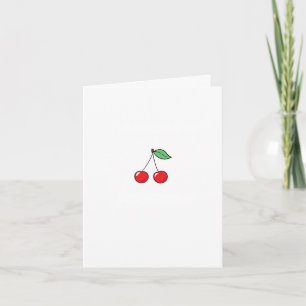 Birthday card, Cherry best. Cute birthday card. Card