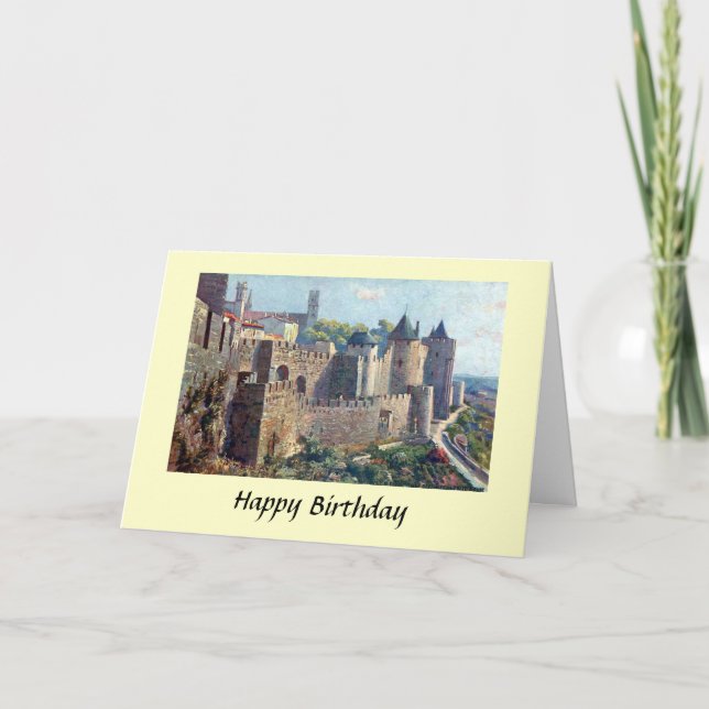 Birthday Card - Cité de Carcassonne, France (Front)