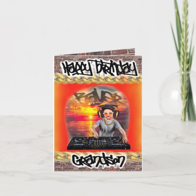 Birthday card DJ (Front)