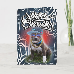 Birthday card dog