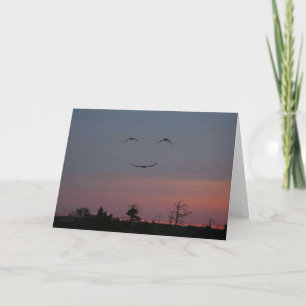 Birthday Card - Face in the Sky