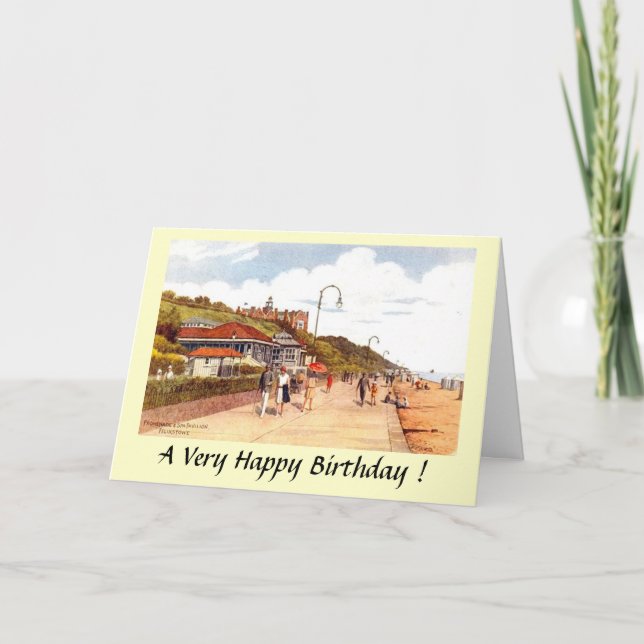 Birthday Card - Felixstowe, Suffolk (Front)