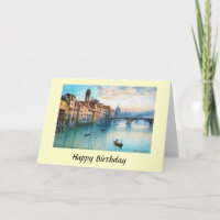 Birthday Card - Florence, Italy