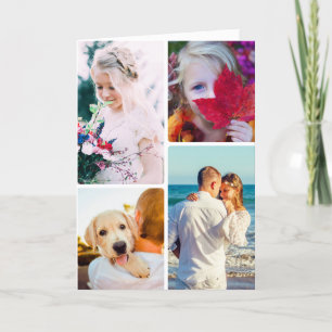 Birthday Card Folded 4 Photos