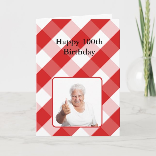 Birthday Card for 100 and Over - Customisable (Front)