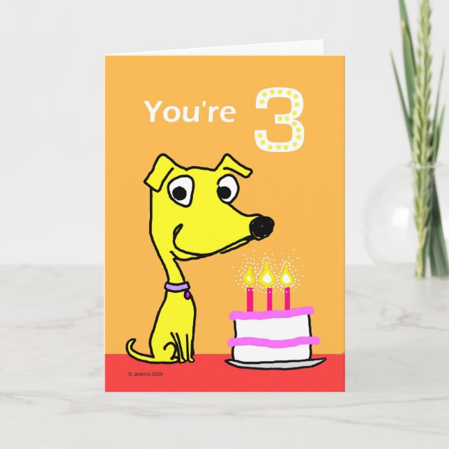 birthday card for 3 year old (Front)