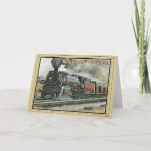 Birthday Card for 60 years with Train