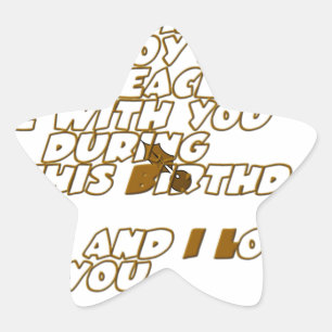 Birthday Card for a Christian Friend Star Sticker