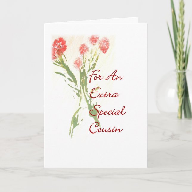 Birthday Card For A Cousin (Front)