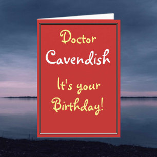 Birthday Card for a Doctor