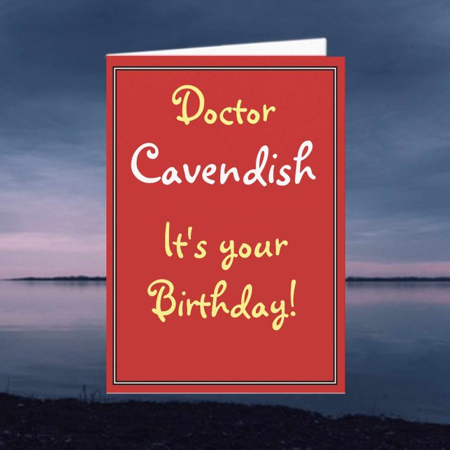 Birthday Card for a Doctor (Creator Uploaded)