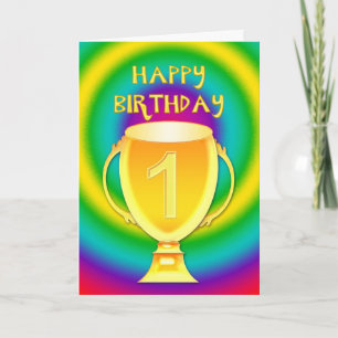Birthday card for a number 1