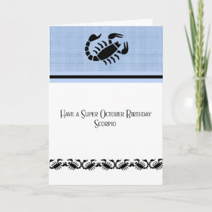 Birthday Card for a Scorpio Oct 23-Nov 21