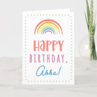 Birthday Card for Abba