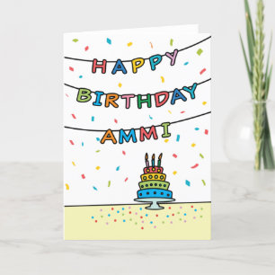 Birthday Card for Ammi