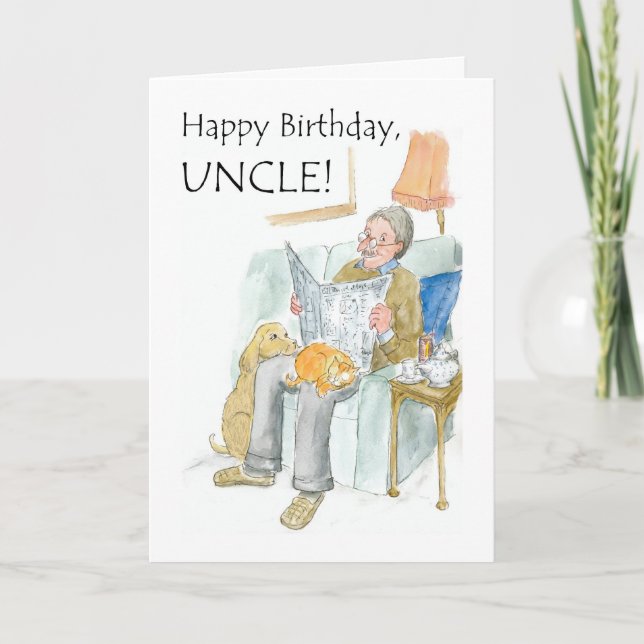 Birthday Card for an Uncle (Front)