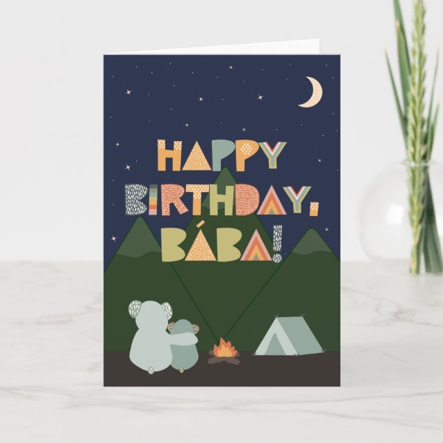Birthday Card for Bába (Front)