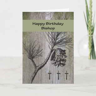 Birthday Card for Bishop, Religious