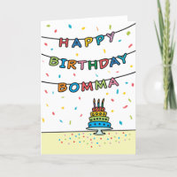 Birthday Card for Bomma