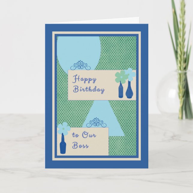 Birthday Card for Boss (Front)