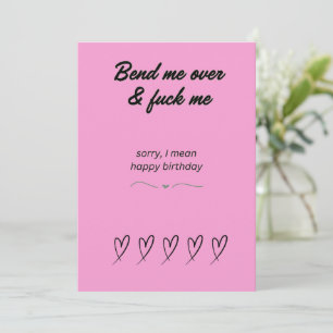birthday card for boyfriend, naughty birthday card