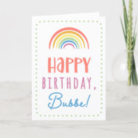 Birthday Card for Bubbe