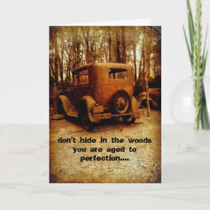 birthday card for classic car fan humourous photo