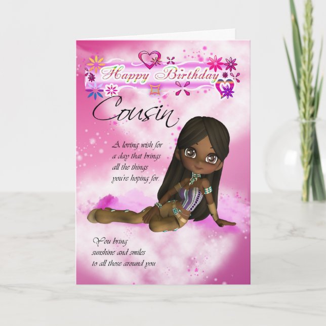 Birthday card for Cousin, Moonies Cutie Pie collec (Front)
