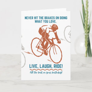 Birthday Card for Cyclist, Bike Rider